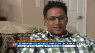 Homeowner, HOA feud over door decoration