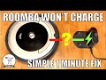 EASY FIX: Roomba Won't Charge - iRobot Roomba - Robot Vacuum Cleaner - Roomba Not Charging