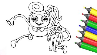 Mommy long legs coloring pages/ Poppy Playtime 2 prototype