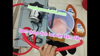 Máy bơm dung dịch tẩy rửa, nước lau sàn, dầu gội 12v 300w lực hút cực mạnh