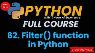 Filter function in Python | Python Filter Function