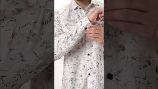 VAGHANI TEX Men Regular Fit Floral Print, Self Design Spread Collar Casual Shirt