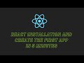 React JS Setup in VS Code | Installation and Create First App | React JS Tutorials | Tutorials Dev