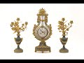 Tiffany Lyre clock