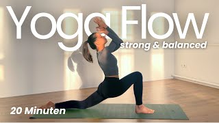 Kraftvoller Yoga Flow für mehr Fokus \u0026 Balance | ideal am Morgen