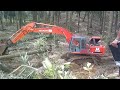 hitachi ex200 1 at work in filipinas palmoil plantation rosario agusan del sur. video 1