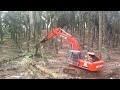 hitachi ex200 1 at work in filipinas palmoil plantation rosario agusan del sur. video 1