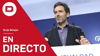 Directo | Borja Sémper atiende a los medios desde San Sebastián