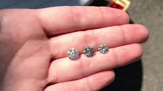 Champagne e 2.06ct, 1.63ct and 1.01ct diamonds by Anueva Jewelry