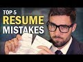 5 Resume Mistakes You Need to Avoid
