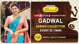 Gadwal Sarees  | WhatsApp Number 89 0001 0002 | Kancheepuram Varamahalakshmi Silks Sarees LIVE