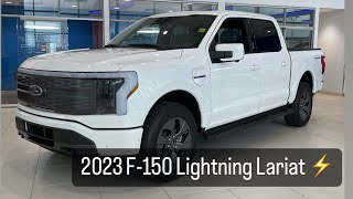 Unveiling the Future: 2023 Ford F-150 Lightning Lariat - Electric Powerhouse!