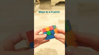 Ways to do a H perm on a Rubik's Cube for cubing #rubikscube #shorts
