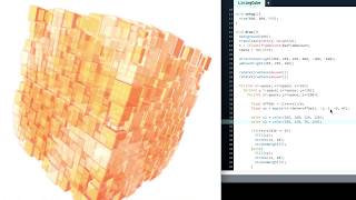 Java Art #66 LivingCube【Processing】
