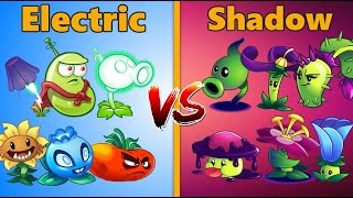 Plants Vs Zombies 2 Electric vs Shadow - Team vs Team Plantas PVZ 2 Gameplay