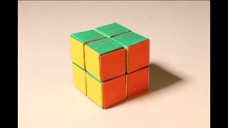 How To Make Paper Rubik's Cube 2x2 At Home | DIY Cool Paper Crafts