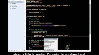 PHP & Javascript Closed Captioned - Form Validation part 4