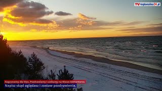 Krynica Morska #zima #plaża w przyspieszeniu Pogoda w Krynicy Morskiej #timelapse luty 2025