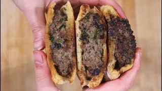 The best Palestinian Arayes - Kofta stuffed pita - Ramadan recipes