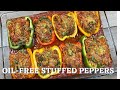 OIL-FREE STUFFED PEPPERS | HOW TO MAKE EASY VEGAN STUFFED PEPPERS