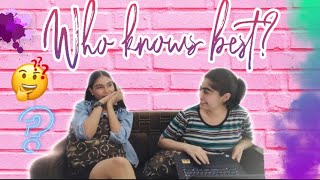 WHO KNOWS WHOM BEST😃💜|NEETIKA s| VLOG07🤟🏻|