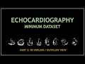 Echocardiogram: Minimum dataset (PART 2: RV inflow / outflow views)