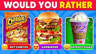 Would You Rather...? FOOD Edition 🍟🍔 Daily Quiz