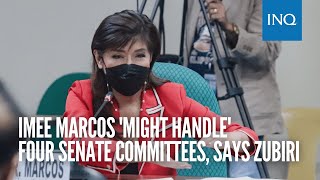 Imee Marcos 'might handle' four Senate committees, says Zubiri