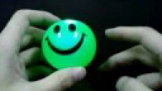 Smiley Face Ball Baby Toy with Colorful Flash Light