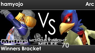 MNM 70 Melee - FX | hamyojo (Sheik) vs AG | Arc (Falco) - Winners Bracket