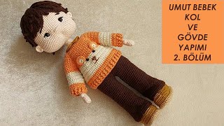 Amigurumi Erkek Umut Bebek 2. Bölüm (amigurumi doll tutorial English subtitle)