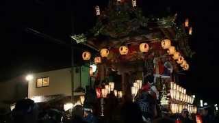 秩父夜祭宵宮２０１５　上町屋台　夜の曳き廻し　準備　２０１５．１２．２　Chichibu Night Festival