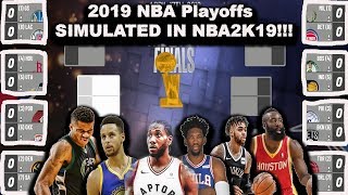 2019 NBA Playoffs - Simulated in NBA2K19 - LIVE GAMES!