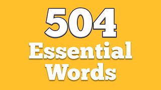 504 Essential Words | Lesson 39