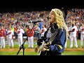 Taylor Swift sings the National Anthem before 2008 World Series Game 3!