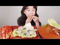 탱글한 싱싱한 굴과🦪 직접 만든 수육 실비김치 먹방 raw oyster u0026 boiled pork u0026 spicy kimchi mukbang korean food