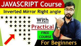 JavaScript Star Pattern Program| Inverted Mirror Right Angle | JavaScript Tutorial