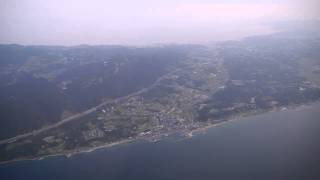 神戸空港付近から着陸まで 2012/10