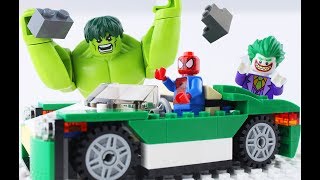 LEGO Super Heroes STOP MOTION LEGO Spiderman And Hulk: Cruiser Build | LEGO Hulk | By Billy Bricks