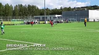 Breiðablik-Fylkir (5:1) Íslandsmót 2020, 5. flokkur kk.