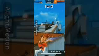 1vs4 open challenge #challenge #freefire