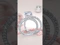 Diamond Engagement Ring with 120 VVS diamonds | ELIZZA&CO #shorts #wedding #fyp #switzerland