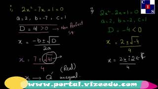 2.1.5: Nature of the Roots of a Quadratic Equation, Theory of Q.E, Math Punjab Level-10