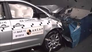 ANCAP CRASH TEST: Kia Carnival (February 2015-onwards) frontal offset test at 64km/h