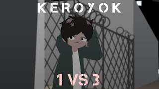 KEROYOK 1 VS 3 | Sticknodes animation