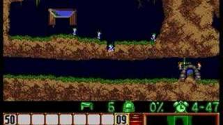 Lemmings SNES - Level 1