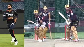 Virat, Faf du Plessis, Maxwell, Siraj and RCB's Practice Session Today in Bengaluru to play IPL 2024