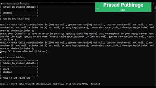 Structured Query Language (SQL) Part-2 (DML)