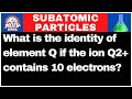 What is the identity of element Q if the ion Q2+ contains 10 electrons?