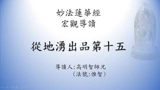 法華經宏觀導讀三分鐘傳法 15從地湧出品20220206